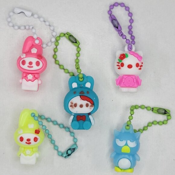 My Melody Hello Kitty & Friends Keychain Sanrio Set Of 10 Charms My Melo Figures - Picture 3 of 13